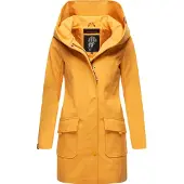 MARIKOO Winterjacke "Mayleen Damen Softshell Jacke B856", Kinder, Gr. XS, gelb (amber gelb), Obermaterial: 95% Polyester PES. 5% Elasthan EL., Jacken Winterjacke