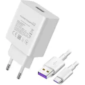 Huawei , Original-Netzteil (SuperCharge 40W) mit USB-C Kabel, Weiß