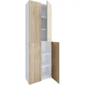 VCM Schuhschrank "XL Holz Großer Schuhschrank Schuhkommode Lona 6", braun (weiß, sonoma, eiche), B:70cm T:40cm, Obermaterial: 100% Holz Wood., Schränke, Schuhschrank