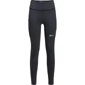 Jack Wolfskin Sporthose "KLINTAL TIGHTS W", Damen, Gr. XL (46), Normalgrößen, schwarz, Obermaterial: 62% Polyamid, 38% Elasthan, Hosen Sporthose
