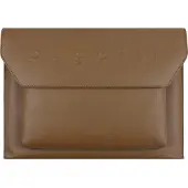Bugatti Dokumententasche "Herren, Damen DAPHNE echt Leder", Damen, Gr. B/H/T: 36cm x 26cm x 2cm onesize, braun (cognac), Leder, leicht glänzend, unifarben, Taschen Dokumententasche, echt Leder