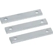 Hager UM30V4 Cu-Schienen, univers, Wandlerlasche 30x10x170mm, verzinnt. 3 Stück im Set