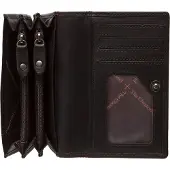 The Chesterfield Brand Leder Geldbörse Salzburg Harmonica Wallet Brown dunkelbraun
