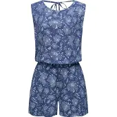 Ragwear Jumpsuit "Zella" schicker, kurzer Damen Overall mit floralem Print