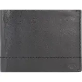 Tom Tailor Scheintasche Geldbörse Herrenbörse querformat, Leder schwarz black kai