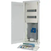 Eaton 302450 Unterputz-Kleinverteiler, Hybrid, 5-reihig, 24TE, Stahlblechtür superflach WIFI KLV-60UPS-W-HY24-SF