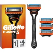 Gillette Fusion5 Rasierer + 4 Ersatzklingen
