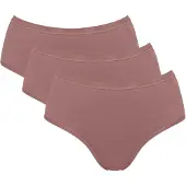 Sloggi Slip "Slip GO Daily Cotton Midi 3P 3er Pack", Damen, Gr. L, braun, Obermaterial: 95% Baumwolle CO. 5% Elasthan EL., Unterhosen Slip