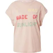 Replay T-Shirt , Damen, Gr. M, rosa (pink salt), Single Jersey, Obermaterial: 100% Baumwolle, bedruckt, Rundhals, abgesteppte Kante, Shirts T-Shirt, mit überschnittenen Ärmeln