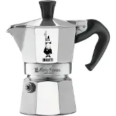 Bialetti Espressokocher "Moka Express", grau (aluminiumfarben, schwarz), 0,06 l, 1, Kaffeemaschinen, Espressokocher, Aluminium