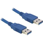 Hapena USB-Kabel 3m USB3AA3 USB 3.0 A-Stecker auf A-Stecker blau