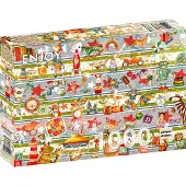 Enjoy Puzzle Puzzle Toyland - 1000 Teile buntes Spielzeug
