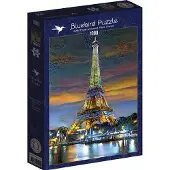 Bluebird Puzzle Eiffelturm bei Sonnenuntergang, Paris, Frankreich 1000 Teile