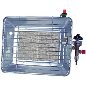 Big Buy Cooking Mobile Infrarotheizung - - Piezo-Kohlenbecken - Propangas - Grau