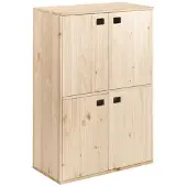 Astigarraga Massivholz-kiefernschrank Mit 4 Türen