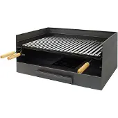 Imex EL ZORRO 71515 Tischgrill mit Grillrost 61 x 40 x 33 cm Edelstahl grau