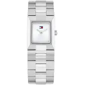 Tommy Hilfiger Zwei-Zeiger-Quarzwerk-Uhrfür Damen mit Silbernes Edelstahlarmband