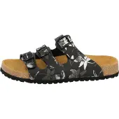 Lico Bioline Leave Damen Pantoletten, Schwarz, 38 EU
