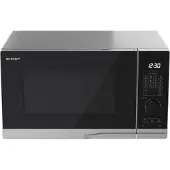 Sharp PG284AES Mikrowelle mit Grill, Mikrowelle: 900W, Grill: 1000W, 10 Leistungsstufen, silber