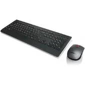 Lenovo 4X30H56823, Volle Größe (100%), Kabellos, RF Wireless, Membran Key Switch, Schwarz, Maus enthalten