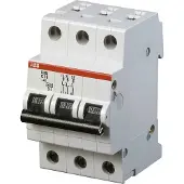 ABB S203-C1.6 Sicherungsautomat C-Char., 6 kA, 1.6 A, 3P 2CDS253001R0974