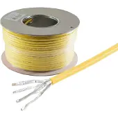 S-Conn S/CONN 75500-A+-100SSP, 100 m, Cat7a+, S/FTP (S-STP), Gelb