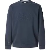 Pepe Jeans für Herren. PM582760 Darius Crew Sweatshirt blau (XL), Lässig, Nachhaltig