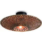 Konstsmide Deckenlampe Bali, Ø 44 cm, schwarz/natur, Bambus