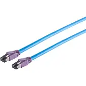 S-Conn S/CONN 08-40021, 1 m, Cat8, S/FTP (S-STP), RJ-45, RJ-45, Blau