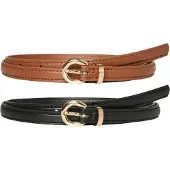 Vero Moda Taillengürtel "VMKATJA COATED BELT 2-PACK NOOS" 2 Stk.