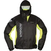Modeka AX Dry 2 Regenjacke, schwarz/neon-gelb, 4XL
