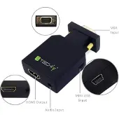 Techly EFB IDATA-VGA-HDMINI VGA/Audio zu HDMI Mini Konverter IDATAVGAHDMINI