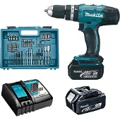 Makita DHP453RFX4 Akku-Schlagbohrschrauber 2x3Ah 18V Li-Ion + Zubehör + Koffer