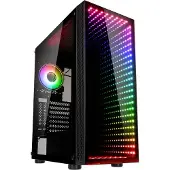 Kolink Void Rift, Midi Tower, PC, Schwarz, ATX, micro ATX, Mini-ITX, Kunststoff, Stahl, Gehärtetes Glas, Gaming