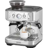 Sencor SES 6010SS, Espressomaschine, 2,3 l, Kaffeebohnen, Gemahlener Kaffee, Eingebautes Mahlwerk, Edelstahl