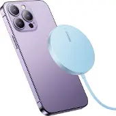 Baseus Simple Mini3 magnetisches Ladegerät MagSafe Qi 15W blau