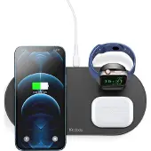 Mcdodo Kabelloses Ladegerät CH-7061 3 in 1 15 W (Handy/TWS/Apple Watch) (schwarz)