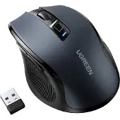 UGREEN MU006, rechts, Optisch, RF Wireless, 4000 DPI, Schwarz