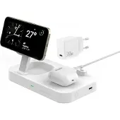 4smarts Qi2, Drinnen, AC, 5 V, Kabelloses Aufladen, 1,5 m, Weiß