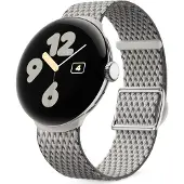 Google Pixel Watch 3 (41mm), Woven Band, Porcelain