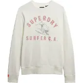 Superdry für Herren. M2014018A Lo-Fi Outdoors Sweatshirt off-white (S), Weiß, Lässig, Baumwolle