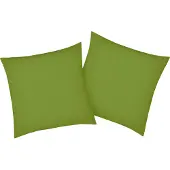 Bellana Kissenbezug "Mako-Jersey-Exclusiv", grün (moos), B:80cm L:80cm, Baumwolle, Obermaterial: 100% Baumwolle, Kissenbezüge, Kissenbezug, aus reiner Baumwolle
