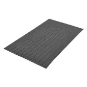 Kleine wolke Badematte "Strada", grau (schiefer), H:30mm, Baumwolle, Badematten, Badematte, Badteppich, Frottier-Qualität, Streifen Design
