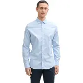 Tom Tailor Langarmhemd mit Logo Stickerei