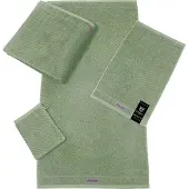 Ross Gästehandtuch "Smart", grün (schilf), B:30cm L:50cm, Frottier, Obermaterial: 100% Baumwolle, Handtücher, Gästehandtuch, Uni-Rippe mit Velourslabel