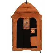 MARIKOO Steppweste "Taisaa Damen Stepp Weste B866", Damen, Gr. XS, braun (cinnamon), Obermaterial: 100% Polyester PES., Westen Steppweste