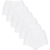 Sloggi Slip "Slip 6er Pack", Damen, Gr. 54, weiß, Obermaterial: 88% Polyamid PA. 12% Elasthan EL., Unterhosen Slip