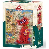 Art puzzle Rote Katze Puzzle 260 Teile