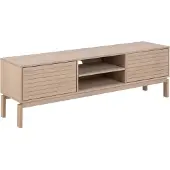 Ebuy24 Linley TV Tisch 2 Türen, 2 Ablagen Eichenfurnier.