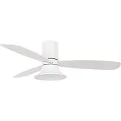 Beacon Lighting Beacon Deckenventilator mit Licht Flusso weiß Ø 132 cm leise
